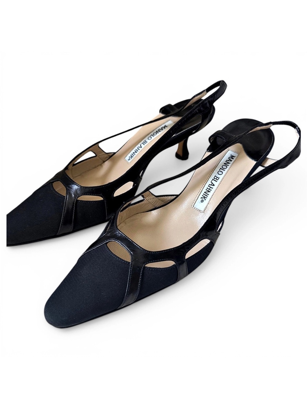 Vintage Manolo Blahnik sling back pumps